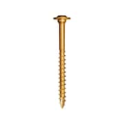 Tooltime 2.5 in. Star Self Tapping Yellow Zinc Construction Screws TO153914